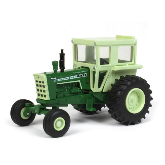 Oliver 1755 Tractor with Cab Dark Green with Light Green Top 1/64 Diecast Model by SpecCast