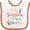 White and Orange, variant on Inktastic Grandma and Papa Love Me Boys or Girls Baby Bib