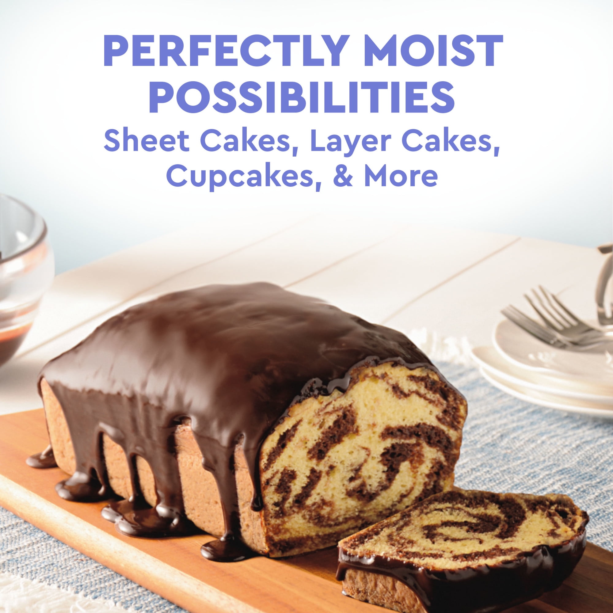 Duncan Hines Signature Perfectly Moist Fudge Marble Cake Mix, 15.25 oz.