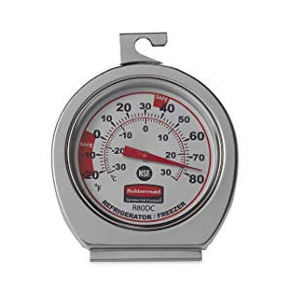 Rubbermaid FGR80DC Commercial Refrigerator/Freezer Thermometer for sale  online