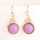 thumbnail image 2 of Accesorio de moda para mujer de 2 colores, pendientes colgantes de aleación con diamantes de imitación, joyería (púrpura), 2 of 4