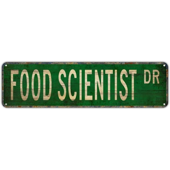 Metal Sign FOOD SCIENTIST DR Vintage Signs Retro Tin Signs Art Plaque Aluminum Sign for Bedroom Kitchen Garden Wall Bar Club Coffee Hanging Sign Home Decor 4x16 Inch.jpg