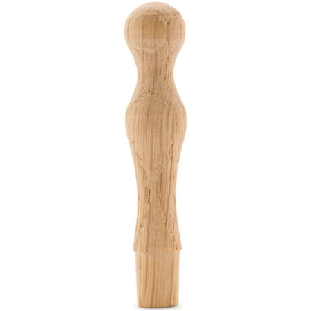 

Mug Hooks 3-3/8 inch Unfinished Oak Wood Pegs for Hook Racks and Crafts Pack of 100 Decorative Wooden Wall Hooks by Woodpeckers