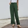 thumbnail image 4 of Pantalones Gibobby Algodón Mujer Casual Verde L, 4 of 4