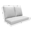 thumbnail image 3 of Covers & All Sunbrella Loveseat Sofa Cushion, Foam Seat and Poly Fill Back UV Proof Outdoor Loveseat, 3 of 7