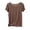 C-Khaki395, variant on DHFJKG Basic Tees For Women Summer Ribbed Lettuce Trim Short Sleeve T Shirt Casual Loose Fit Crew Neck Tee Trendy Tops