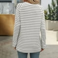 thumbnail image 5 of Shirts for Women Dressy Casual Striped Color Block Long Sleeve Round Neck Pullover Tee Tops Regular Fit Workout Blouses 2025 Trendy Clothes, 5 of 9