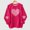 Hot Pink, variant on Fesfesfes Childrens Fleece Lined Long Sleeve Casual Loose Fit Warm Kids Pullover Round Neck Printed Sweatshirt Boys Girls Valentine Day Holiday Comfortable Soft Cozy(Black,8-9 Years)