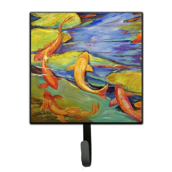 Carolines Treasures JMK1263SH4 Koi Leash or Key Holder 7Hx4.25W multicolor