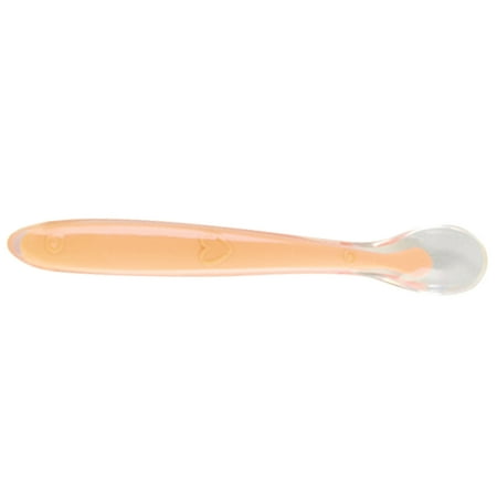 

Baby Soft Silicone Spoon Candy Color Spoon Children Feeding Dishes Tableware Food Baby Feeding Tools Feeder Appliance orange 1pcs