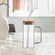 thumbnail image 4 of Taza De 400 Ml, Vaso De Bebida, Cuadrado Transparente Para El Desayuno, Té, Agua, Jugo Estilo C, 4 of 9
