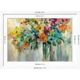 thumbnail image 5 of Art.com Cloud of Flowers Art Print by Silvia Vassileva, White Frame Wall Art, 44" x 32", 5 of 5