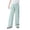 Green, variant on Lenpel Girls' Summer Pants Lightweight Casual Elastic Waist Wide Leg Pants Loose Lounge Trousers with Pockets 4-15 Y