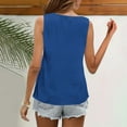 thumbnail image 5 of ZQUUVOU Tank Top For Women Solid Color Camisole Loose Tops (Navy,S), 5 of 5