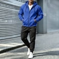 thumbnail image 4 of VEXRO Mens Hoodies 2 Piece Outfits Fleece Workout Casual Sweatpant and Drawstring Sweatshirts Fall Winter Hooded Sets, 4 of 9
