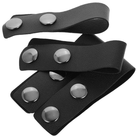 HEALEEP Belt Loops For Pants Belt Keepers Black Pu 4Pcs Tool And Gear Holders