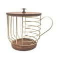 thumbnail image 1 of Soporte de café Bewildely para cápsulas Organizador de almacenamiento de bolsitas Teteras dorado, 1 of 6