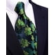 thumbnail image 3 of Corbata Barry.Wang Floral Azul Marino y Verde 150 cm x 8.5 cm, 3 of 9