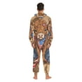 thumbnail image 6 of Cowboy American Flag Cow Adult Onesie Pajamas Slim Fit Christmas One Piece Suit Pjs for Women and Men Hooded Zipper, 6 of 7