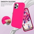 thumbnail image 2 of Compatible with iPhone 13 Pro Case, Liquid Silicone Soft Gel Rubber iPhone 13 Pro Phone Case Slim Fit Cover with Microfiber Lining Protective Phone Cases for iPhone 13 Pro 6.1 inch, Hot Pink, 2 of 15