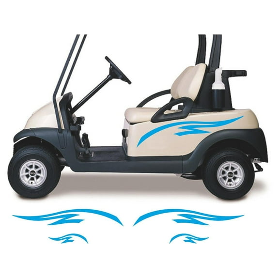 Golf Cart Decals Accessories Go Kart Stickers Tribal Flames Stripes GC75