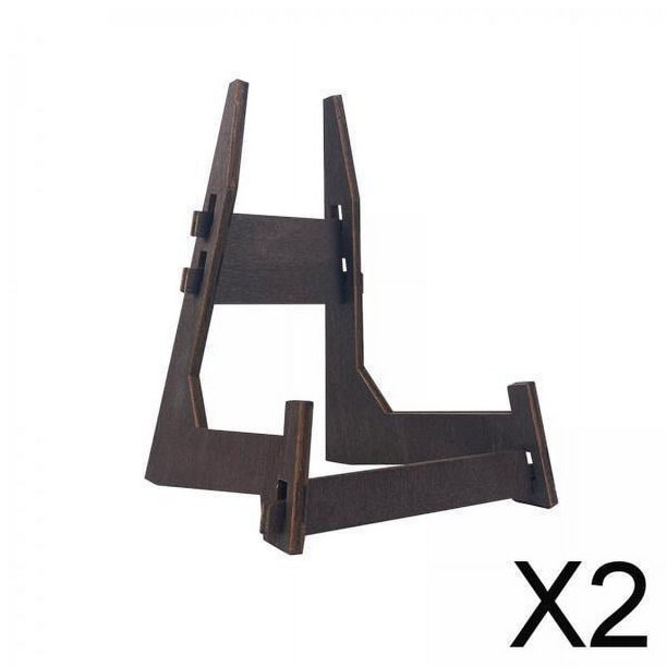 Soporte de caballete de arte de madera de lujo 2 piezas