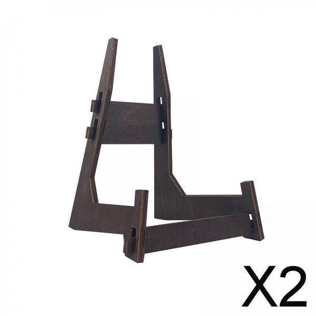 Soporte de caballete de arte de madera de lujo 2 piezas
