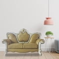 thumbnail image 2 of ACME Picardy Faux Leather Loveseat with Pillows in Pearl and Butterscotch, 2 of 7