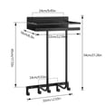 thumbnail image 2 of Yucurem Towel Storage Rack for Bathroom, Wall Mounted Towel Rack with Shelf and 5 Hooks, Metal Towel Holder for Small Bathroom Organizer Decor or RV Camping, 2 of 6