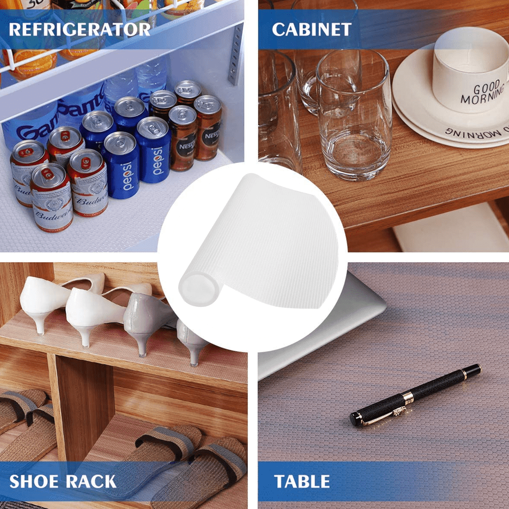 Anti Non Adhesive Shelf Drawer Grip Liner for Kitchen Cabinet Cupboard 