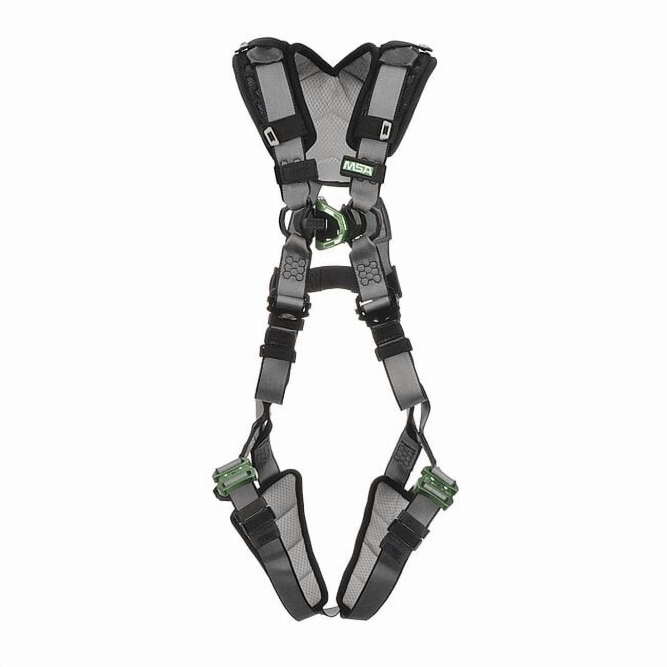 V-FIT Full Body Harness, XS, 400 lb., Quick-Connect Chest/ Quick-Connect Leg Straps, Back D-Ring