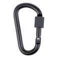 thumbnail image 2 of 10 Pack Aluminum D Ring Key Rings Hiking Clips Locking Carabiner for Hiking Camping Fishing Hooks and Outdoor Use, 2 of 5