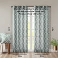 thumbnail image 2 of Fretwork Print Grommet Top Window Curtain Panel(Only 1 Pc Panel) On-Site, 2 of 12