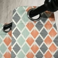 thumbnail image 3 of Ambesonne Geometric Grommet Curtain, Rhombs with Lines, 50" x 120", Grey Almond Green, 3 of 6