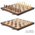 thumbnail image 2 of Juego de ajedrez y damas AMEROUS magnético de madera de 38 cm, 2 of 9
