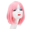 thumbnail image 1 of Peluca Corta Bob Rosa ANGGREK Fibra de Alta Temperatura Multiusos Fiesta, 1 of 7