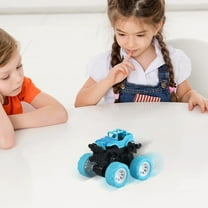 bxhwj Inertial Power Car for Boys, Double-Sided Friction Car, No Batteries, Flip Shock Car, Durable Kids Toy, Fun Birthday Gift for Boys 3 , Educational Holiday Toy