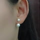thumbnail image 4 of Sonducket Exquisitos pendientes de perlas naturales para mujer Pendientes únicos de perlas naturales de plata de ley Ropa, zapatos y accesorios Miscelánea púrpura, 4 of 6