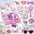thumbnail image 4 of Calendario de Adviento de Navidad: juego de 24 bolsas de maquillaje y unicornio, juguetes navideños para niñas adolescentes, regalos de cumpleaños para niños, regalos sorpresa, 4 of 4