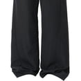 thumbnail image 3 of Mens Cotton Pants Wide Leg Baggy Pants Elastic Waist Casual Summer Beach Barrel Leg Trousers Big and Tall Size M-3XL Black, 3 of 4