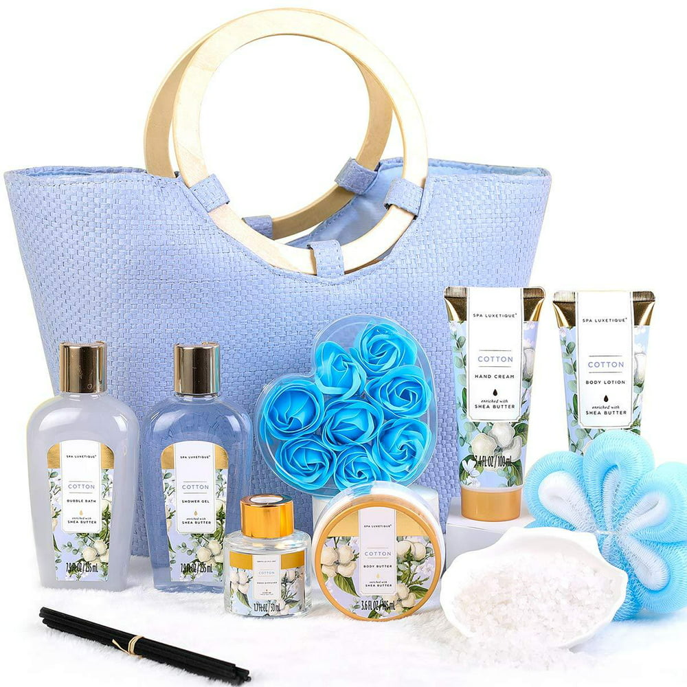 Bath Gift Set for Women, 10pcs Spa Sets in Exquisite Tote