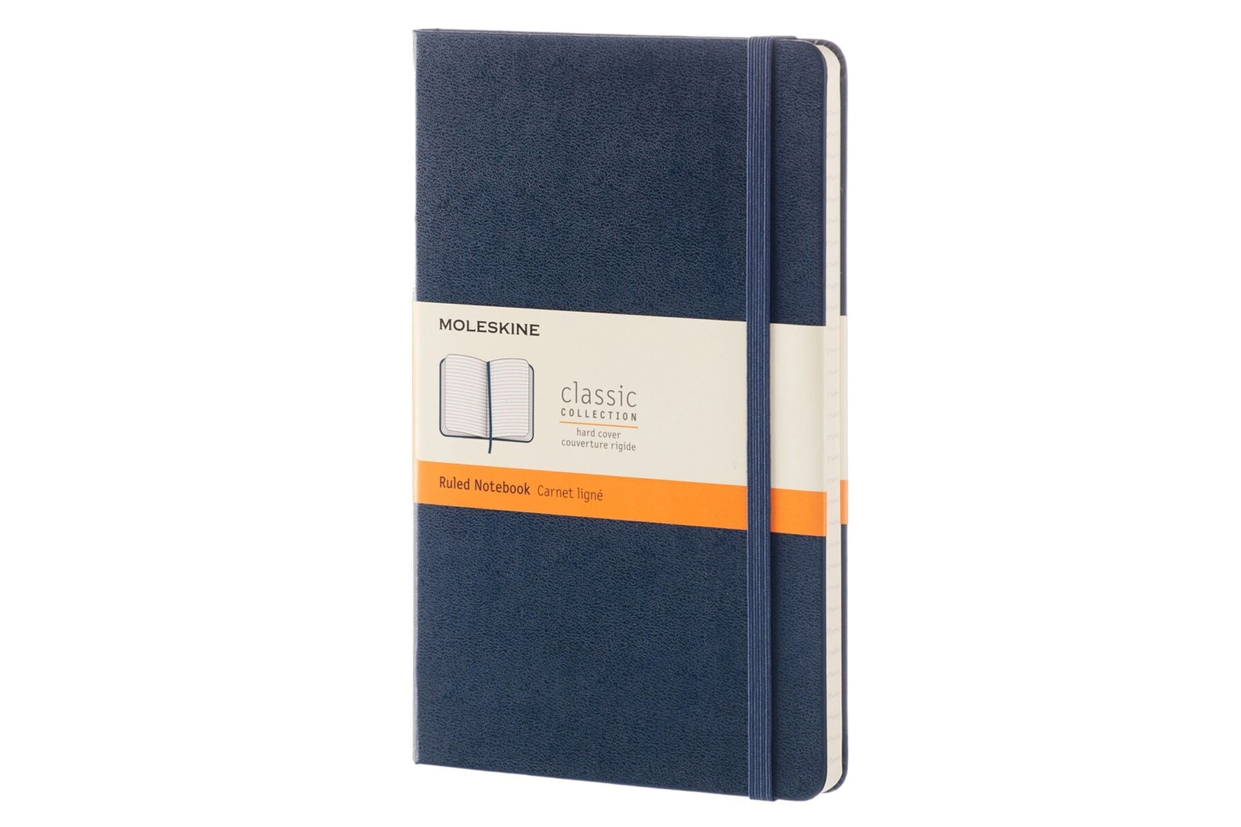 Moleskine Classic Notebook Sapphire Ruled/Lined Hard Cover 5" x 8.25" Large 