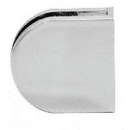 

CRL Z412SC Satin Chrome Z-Series Round Type Flat Base Zinc Clamp for 1/2 Glass