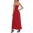 thumbnail image 4 of HDE Women's Strapless Maxi Dress Bohemian Sundress Red L, 4 of 6