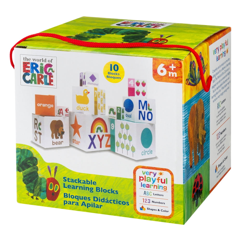 hungry caterpillar stacking blocks