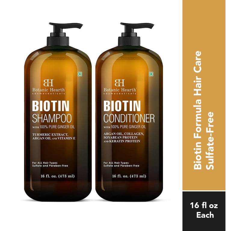 Botanic Hearth Biotin Shampoo & Conditioner, 16 fl oz, with Ginger Botanic Hearth Biotin Shampoo & Conditioner, 16 fl oz, with Ginger