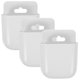 thumbnail image 1 of Caja de almacenamiento de pared de 3 piezas, multifuncional, para cargar teléfonos móviles, contenedor colgante (blanco), 1 of 6