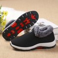 thumbnail image 3 of Zapatos de invierno más terciopelo cálidos de algodón antideslizantes, zapatos deportivos para mujer, botas de nieve acolchadas de felpa para mediana edad, 3 of 6