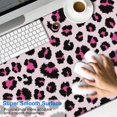 thumbnail image 2 of Long Mouse Pads for Desk,Pink and Black Of Leopard Print Desk Mats on Top Of Desks, Desk Mouse Pad Extra Large with 3mm Non-Slip Base and Stitched Edge for Gaming,Office,Work,Home 47.3"x23.6", 2 of 6