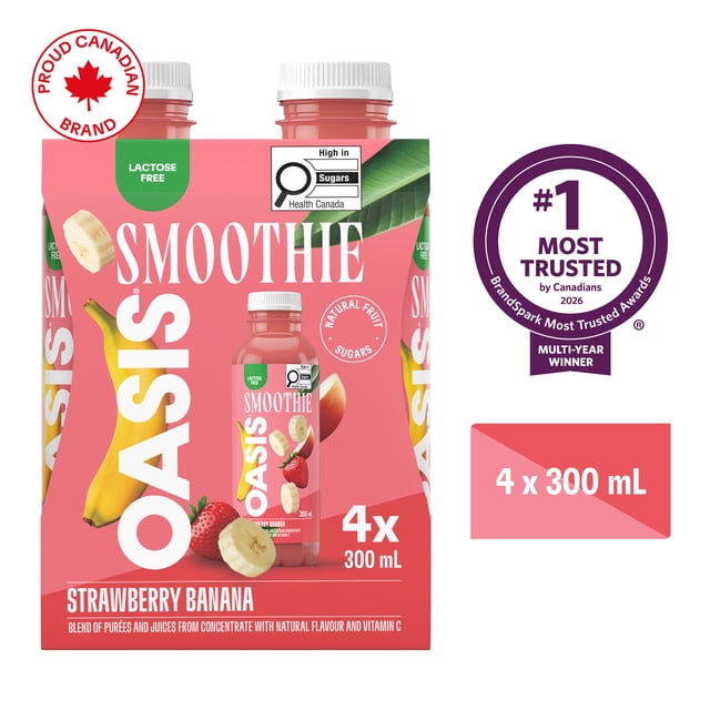 Smoothie Strawberry Banana 4 x 300 ml